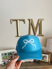 Image 3 of Blue Bow Hat