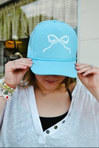 Image 2 of Blue Bow Hat