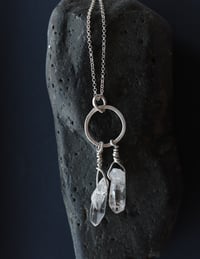 Image 1 of Winter Solstice Silver Clear Quartz Necklace