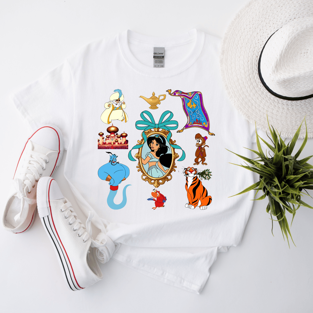 Image of Princess Jasmine Mirror Coquette Bow Tee