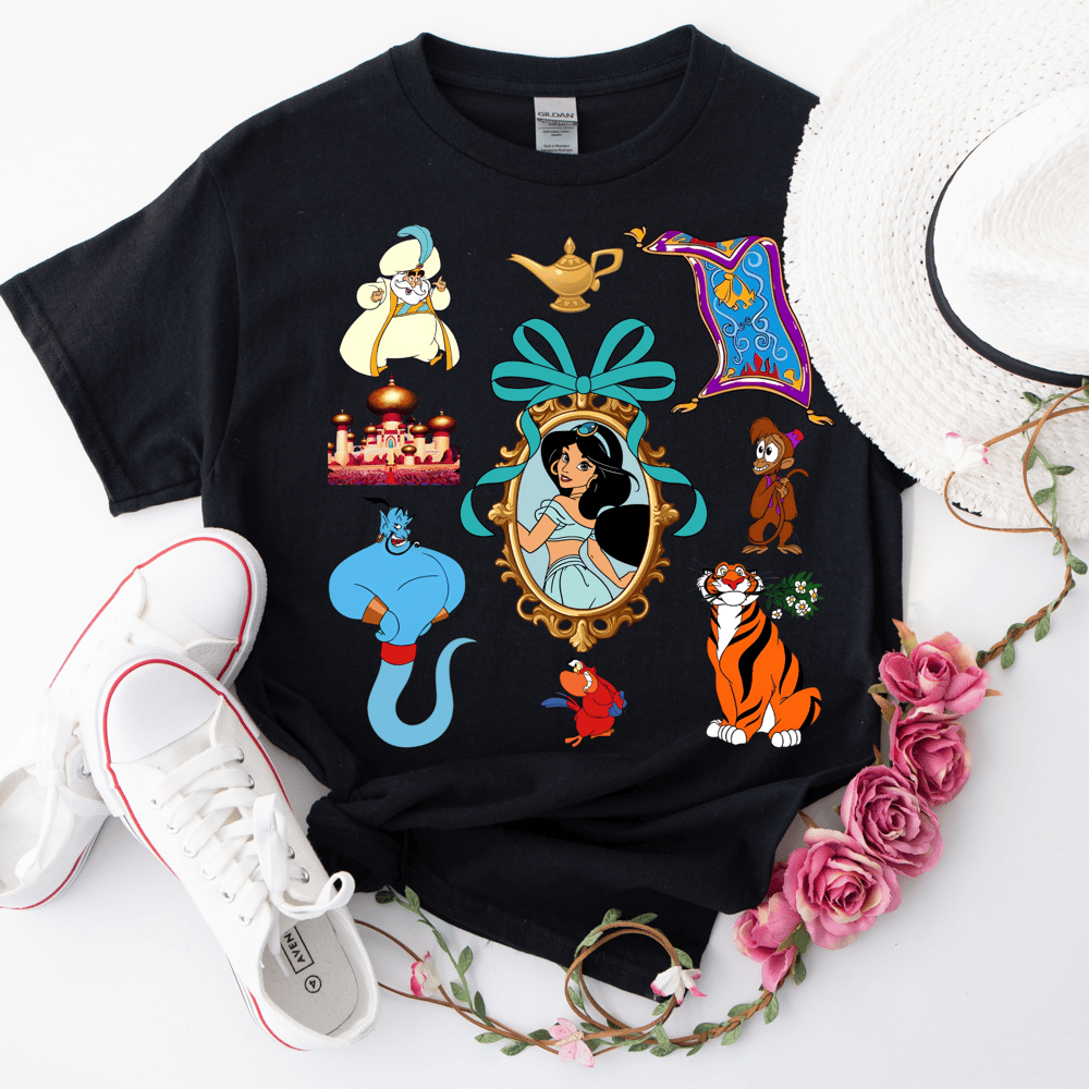 Image of Princess Jasmine Mirror Coquette Bow Tee