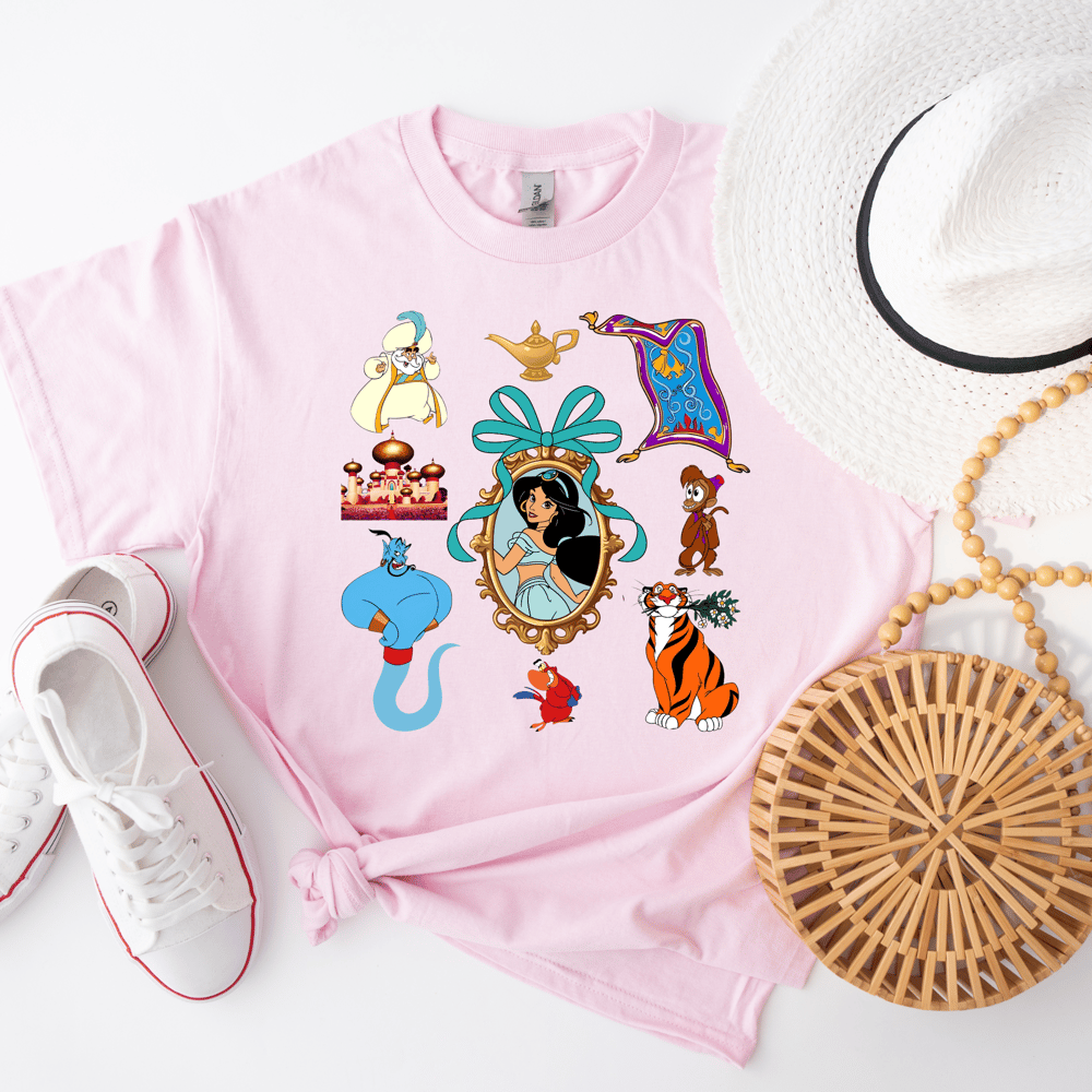 Image of Princess Jasmine Mirror Coquette Bow Tee