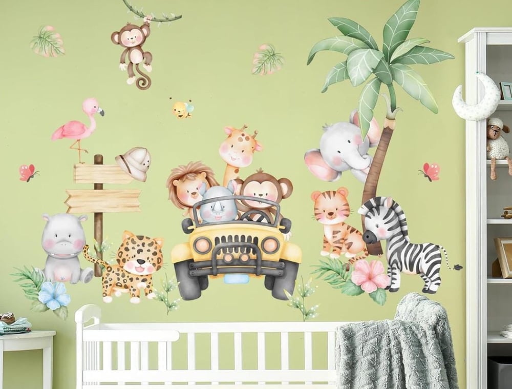 Image of Nursery Wall Decals – Forest Animals | Reusable & Removable Stickers | Playroom Woodland Wall Art