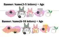 Image 4 of Studio Ghibli Lover Tororo Girls First Birthday Party Decor. Forest Spirit Totoro Cupcake Toppers