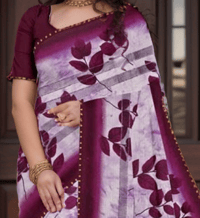 Image 3 of Bollywood Inspired Satin Silk Saree With Blouse, Wedding Saree, Party Wear Saree, Saree for women, 