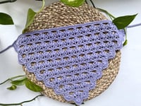 Image 2 of Crochet Pattern: Flower Puff Bandana V1