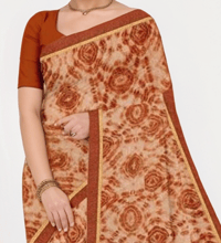 Image 3 of oft Linen Cotton Saree, Customized Ready To Wear Saree Blouse, Customized Blouse Design, Party Wear 