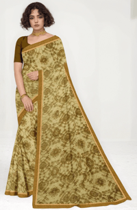 Image 1 of Soft Linen Cotton Saree, Customized Ready To Wear Saree Blouse, Customized Blouse Design, Party Wear