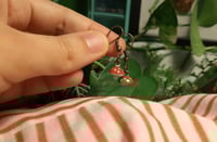 Image 4 of Fly-agaric mushroom earrings