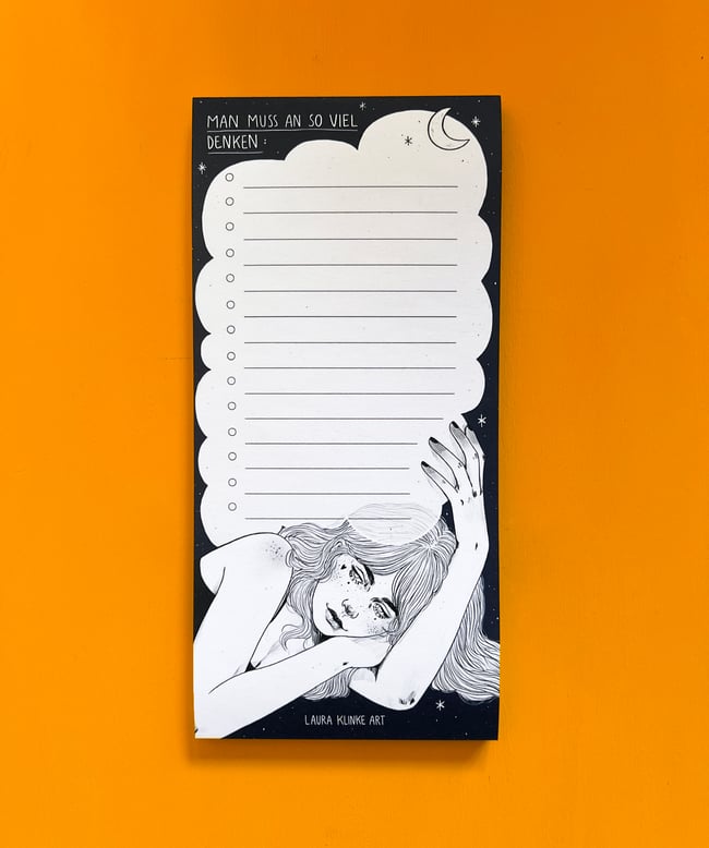 Viele Gedanken - Block DIN Lang hoch