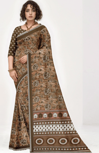 Image 1 of Beautiful Saree Designer Hand Work Saree, Party Wear Saree Indian Wedding Saree Customized Blouse De