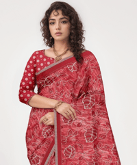 Image 2 of Beautiful Saree Designer Hand Work Saree, Party Wear Saree Indian Wedding Saree Customized Blouse 