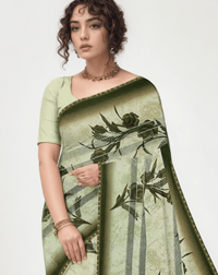 Image 2 of Beautiful Saree Designer Hand Work Saree Party Wear Saree Indian Wedding Saree Customized Blousee 