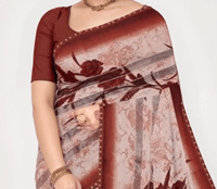 Image 3 of Bollywood Designer Mono Net Saree with Heavy Sequin Embroidery, Party Wear Net Saree, 