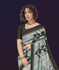 Image 2 of Bollywood Designer Mono Net Saree with Heavy Sequin Embroidery Party Wear Net Saree,