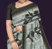 Image 3 of Bollywood Designer Mono Net Saree with Heavy Sequin Embroidery Party Wear Net Saree,