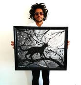 Image of Silver Machine Orb & Glitter Cat