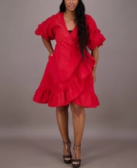 Image 1 of Empress Ruffle Wrap Dress 