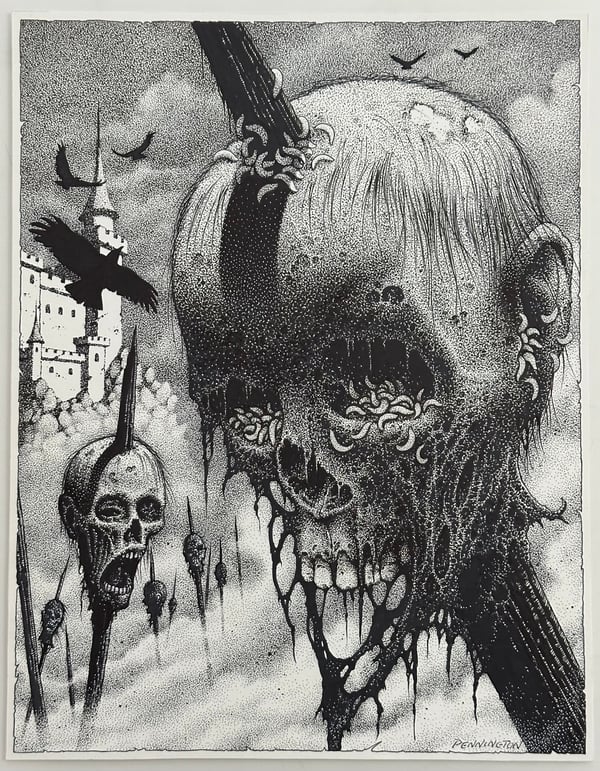 Image of The Impaler’s Domain (original drawing) 