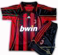 Image 3 of AC Milan 2006 2007 kids retro kit MALDINI