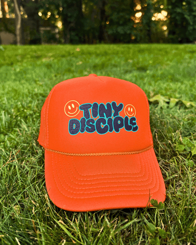 Image of Tiny Disciple Youth Trucker Hat [Orange]