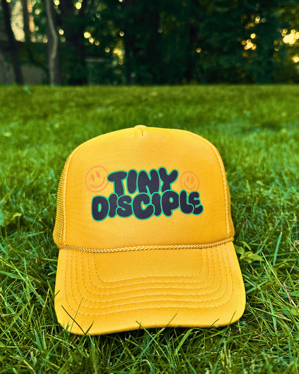 Image of Tiny Disciple Youth Trucker Hat [Gold]