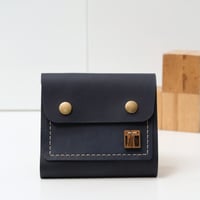 Image 1 of Fold Over Two Snap Wallet vegetable-tanned