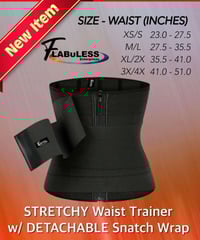 Image 1 of FLABuLESS WAIST TRAINER w/ DETACHABLE SNATCH WRAP -SHIPPING INCLUDED