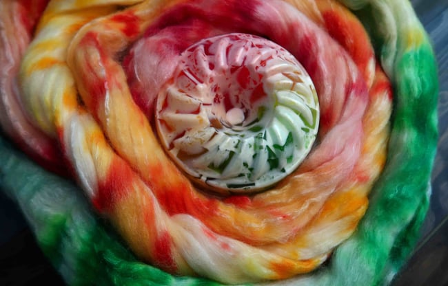 Jello Parfait Combed Top - 85/15 Polwarth and Silk
