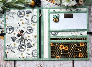 Image of Finished Enlarged Ashley Stitch Case/Bees