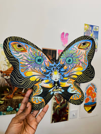 Image 1 of Flora original on butterfly wood 