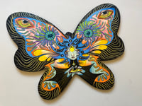 Image 2 of Flora original on butterfly wood 