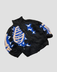 Image 4 of CRACKY 3D BONES SHERPA JACKET SIZE L