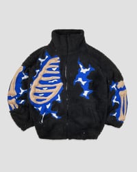 Image 1 of CRACKY 3D BONES SHERPA JACKET SIZE L