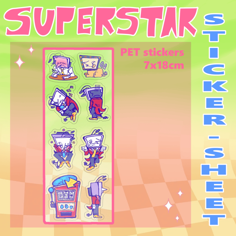 Superstar Sticker Sheet
