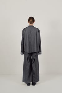 Image 5 of Cropped Denim jacket raw edges