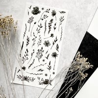Image 2 of Dark Flowers Sticker Sheet