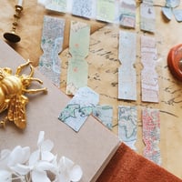 Image 3 of Vintage Map Tabs Sticker Sheet