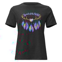 Image 3 of Women's Relaxed T-Shirt, Spirit Of The Wild Western Antlers Tee