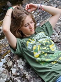 Image 2 of Bella '25 King Kong in the Highlands Adult T-shirt (Military Green)