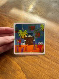 Image 5 of Spells of the Night Garden Witchy Art Print Sticker, Eco Friendly and Waterproof