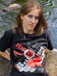 Image 4 of Bella '25 Bauhaus Heart T-Shirt (Black)