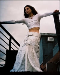 Image 1 of Long vintage lace skirt 