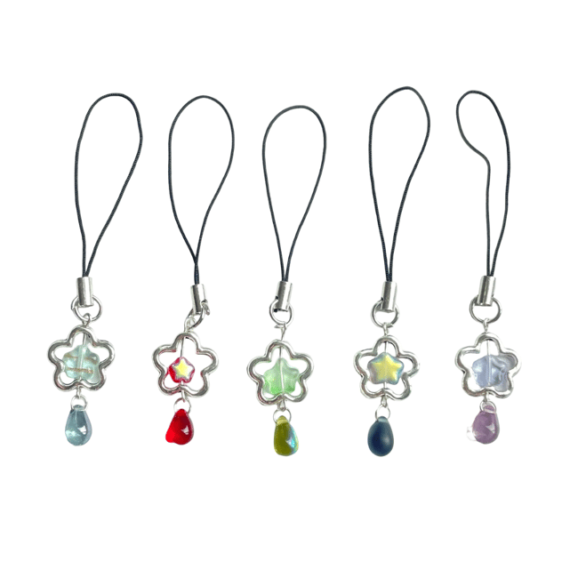 shooting star phone charm