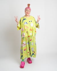Image 3 of LUNCH MONEY - Icons Dress (green)