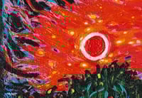 Image 3 of 'Sun Dream' - Abstract Expressionist Acrylic on Canvas Panel, 8x10 Framed