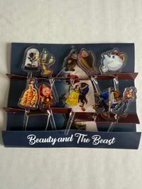 Beauty and the Beast Acrylic food Picks 