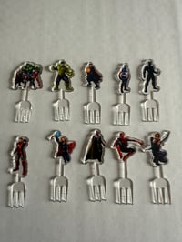 Image 2 of Avengers Acrylic Food Forks 