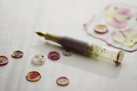 Image 2 of Glass Pieces, Purple Barrel - Pocket Fountain Pen 