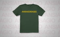 ANSIA E DISAGIO BOTTLE GREEN/YELLOW T-SHIRT 